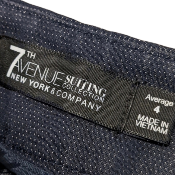 💥 New York & Co 7th Ave Suiting Collection Avg Blue Dress Pants 4 - Picture 4 of 4